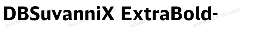 DBSuvanniX ExtraBold字体转换